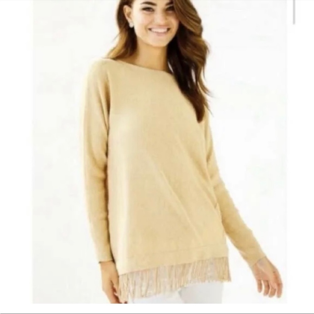 Lilly Pulizter sweater with fringe